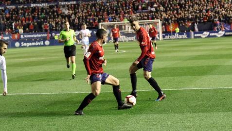 Imágenes del partido Osasuna-Zaragoza disputado en El Sadar.