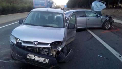 Un accidente en la A-68 provoca una retención de seis kilómetros a la altura de Tudela