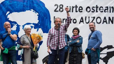 Homenaje al etarra German Urizar en Bilbao.