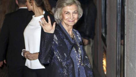 La reina Sofía asiste a la fiesta del 80 cumpleaños de la infanta Margarita