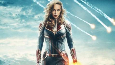 Brie Larson en el papel de 'Capitana Marvel'.