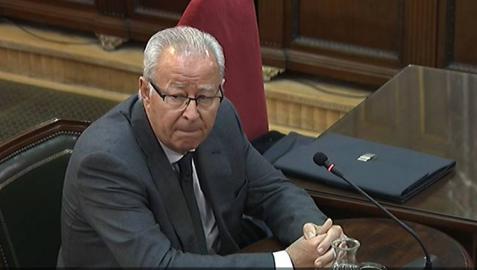 El comisario y director del Cuerpo Nacional de Policía durante el 1-O, Sebastián Trapote, durante su declaración como testigo en la decimotercera jornada del juicio del procés.