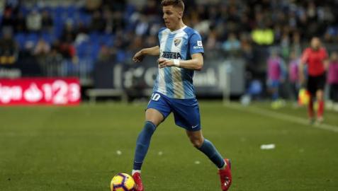 Iván Alejo, baja ante Osasuna por una lesión en el adductor derecho