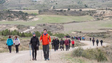 Más de 1.500 riberos, hacia al Castillo de Javier