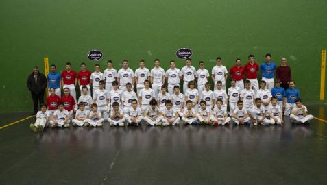 El Club de Pelota Buruzgain presenta a todas sus categorías