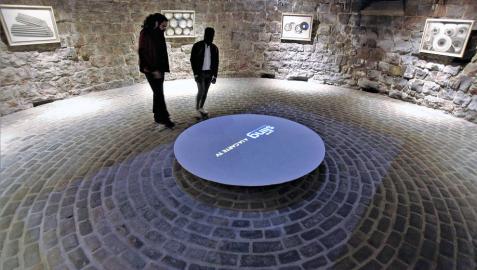 Los ocho cuadros ocupan el espacio circular del Horno de la Ciudadela.