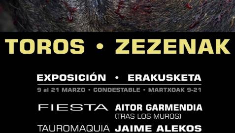 Iruñea Antitaurina inaugura una exposición sobre el maltrato animal en San Fermín
