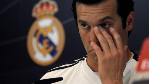 El entrenador argentino del Real Madrid, Santiago Solari, durante la rueda de prensa posterior al entrenamiento.