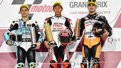 El japonés Toba estrena los podios con su triunfo en Losail