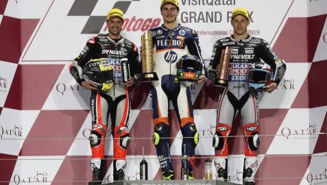 Baldasarri sube a lo alto del cajón en Moto2 por 26 milésimas