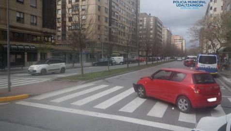 Tres conductores ebrios implicados en accidentes el fin de semana en Pamplona