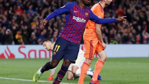 El jugador del F.C. Barcelona Ousmane Dembélé.