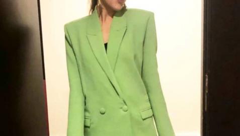 Amaia Romero, antes de asistir al estreno de 'Dolor y gloria' de Pedro Almodóvar