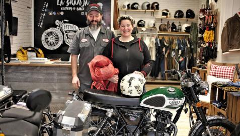 Un viaje en moto con estilo 'retro'