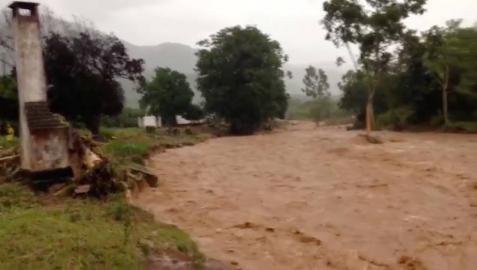 Imagen de las inundaciones tras el paso de Idai en Zimbabue.