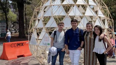 Cuatro estudiantes de la UN participan en un festival de arquitectura de México
