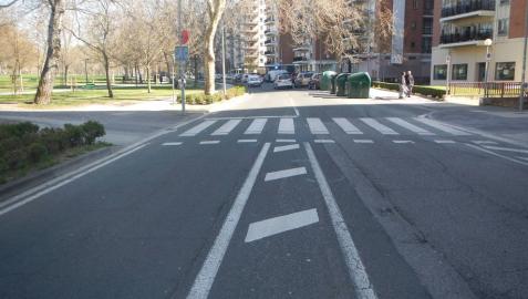 Grave una mujer de 73 años atropellada en Pamplona