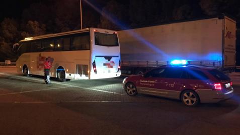 Da positivo en cocaína el conductor de un autobús en un control en Valtierra