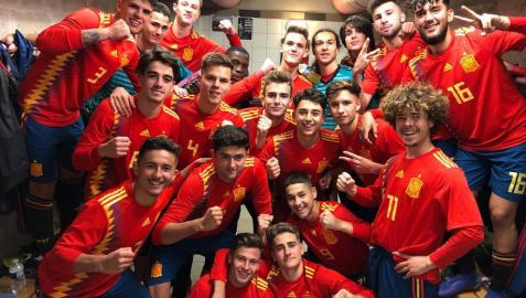 Iván Martínez (Osasuna), titular en el debut de España sub-17 en el Preeuropeo