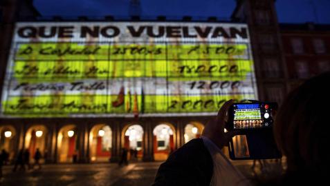 Proyectan imágenes de los