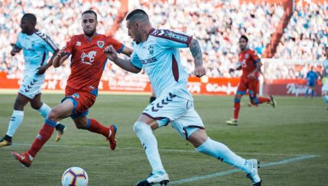Un momento del partido que enfrentó a Albacete y Numancia