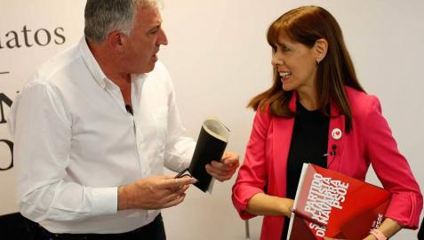 Esporrín y Asiron, tras el debate electoral en Diario de Navarra.