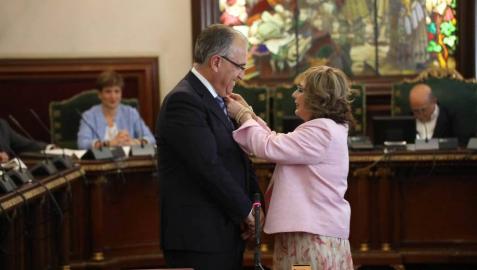 Enrique Maya, tras su nombramiento como alcalde.