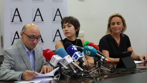 Jesús Vidal y Greta Fernández durante la lectura de de las películas españolas preseleccionadas para los Premios Oscar.