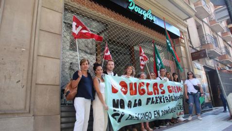 La huelga en Douglas cerró seis tiendas en Navarra