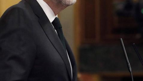 Rajoy aparece en el último momento en el Congreso para cerrar el debate