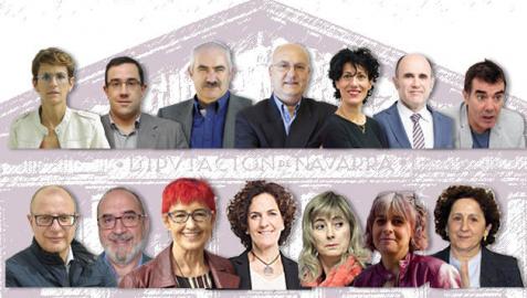 Nuevos consejeros del Gobierno de Navarra presidido por María Chivite