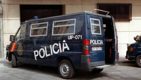 Un furgón de la Policía Nacional.