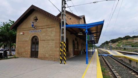 Renfe cierra la taquilla de la estación de Tafalla