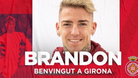 El Girona da la bienvenida a Brandon en las redes sociales.