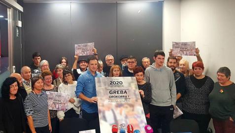 Los convocantes de la huelga.