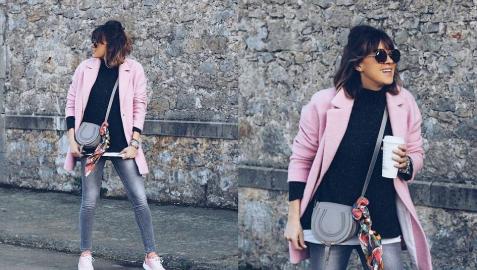 Cómo combinar un abrigo rosa Cómo combinar un abrigo rosa