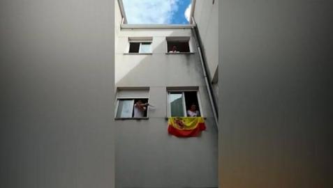 Un encierro de San Fermín en Plasencia con la Un encierro de San Fermín en Plasencia con la