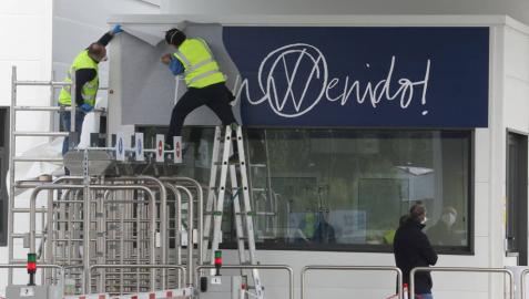 Volkswagen Navarra vuelve este lunes al trabajo solo con el turno de mañana y a bajo ritmo
