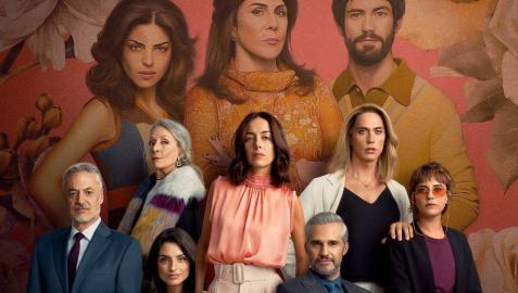 El reparto de La casa de las flores.