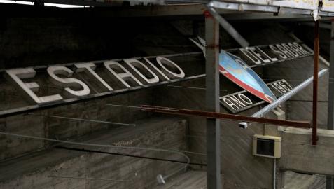 Osasuna conservará el escudo original aparecido en el estadio