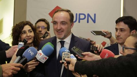 Esparza, tras acordar la alianza con Ciudadanos.