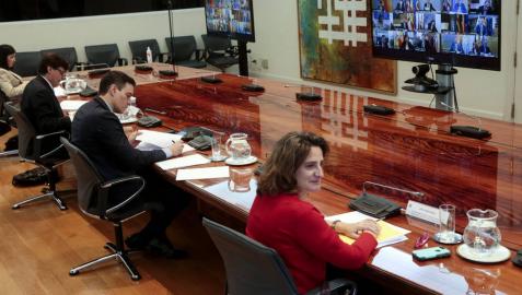 El presidente del Gobierno, Pedro Sánchez, mantiene una videoconferencia con los presidentes autonómicos El presidente del Gobierno, Pedro Sánchez, mantiene una videoconferencia con los presidentes autonómicos