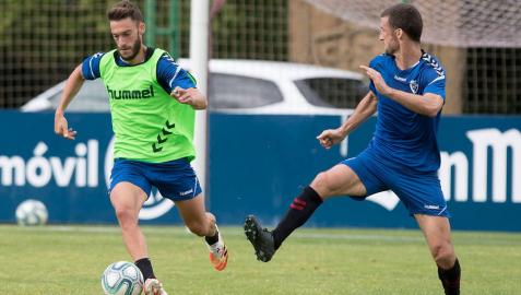 El Chimy vuelve a Tajonar y Osasuna se entrena en grupo dos meses y medio después