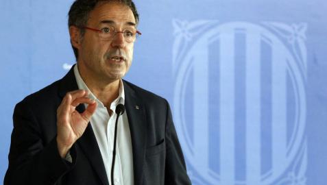 El secretario de Medidas Penales de la Generalitat, Amand Calderó, durante la rueda de prensa