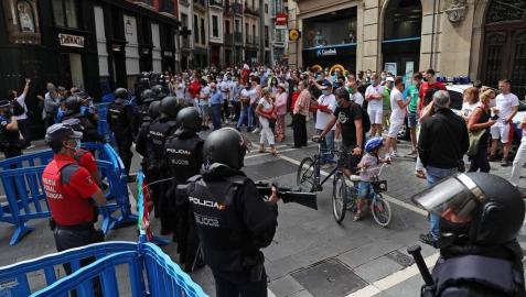 El 6 de julio de los 'No Sanfermines' de 2020. CORDOVILLA Pamplona se enfrenta a su primer 6 de julio sin chupinazo desde 1938