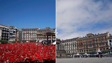 Los escenarios de la fiesta, mudos en un 6 de julio insólito Los escenarios de la fiesta, mudos en un 6 de julio insólito
