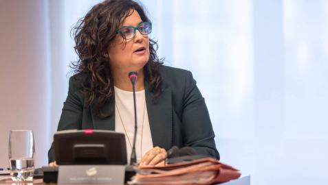 La portavoz de UPN en la Comisión de Derechos Sociales del Parlamento de Navarra, Maribel García Malo