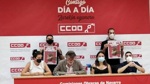 Rueda de prensa de la presentación de la campaña.