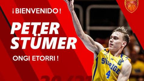 El Basket Navarra ficha al joven sueco Peter Stümer