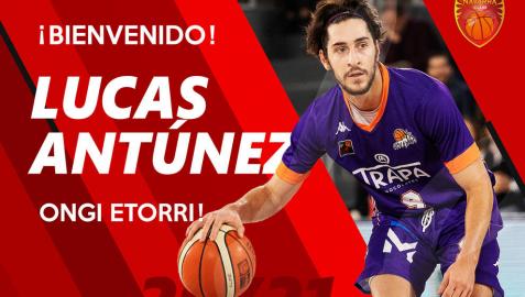 Imagen de Lucas Antúnez que ha compartido el Basket Navarra en sus redes sociales.